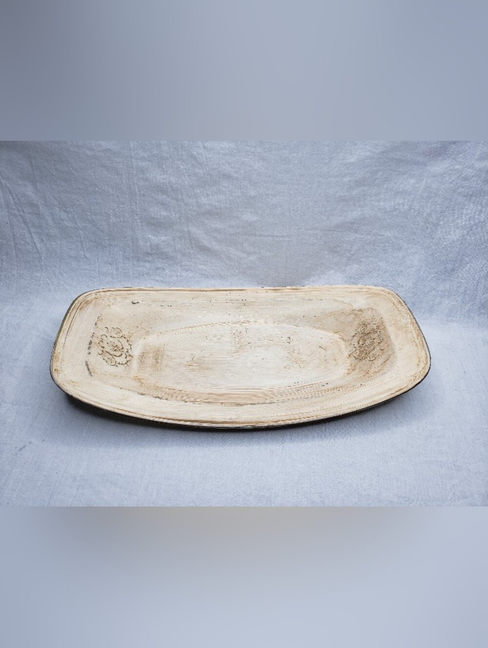 Vintage Grubby Prim Metal Bread Tray